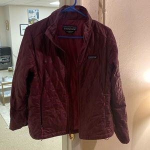 Patagonia Women’s Maroon Quilted Jacket Size Small